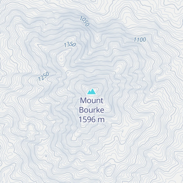 Map of Mount Bourke