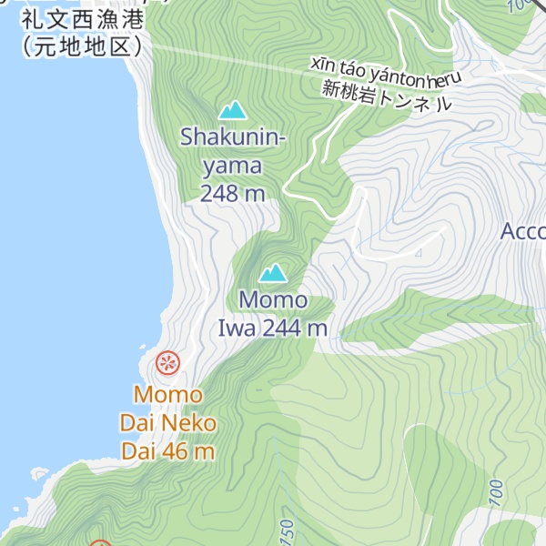 Map of Momo Iwa