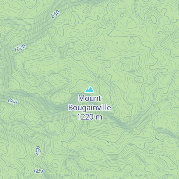 Map of Mount Bougainville