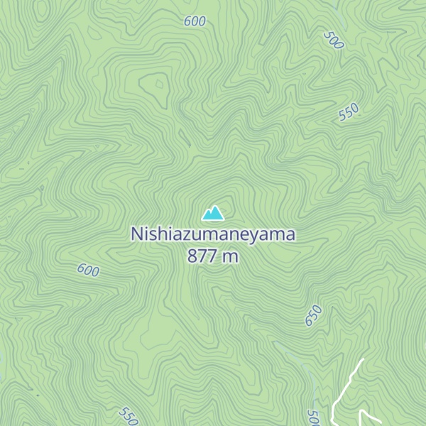Map of Nishiazumaneyama