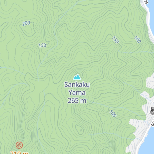 Map of Sankaku Yama