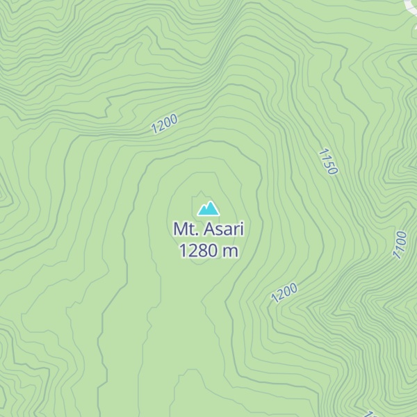 Map of Mt. Asari