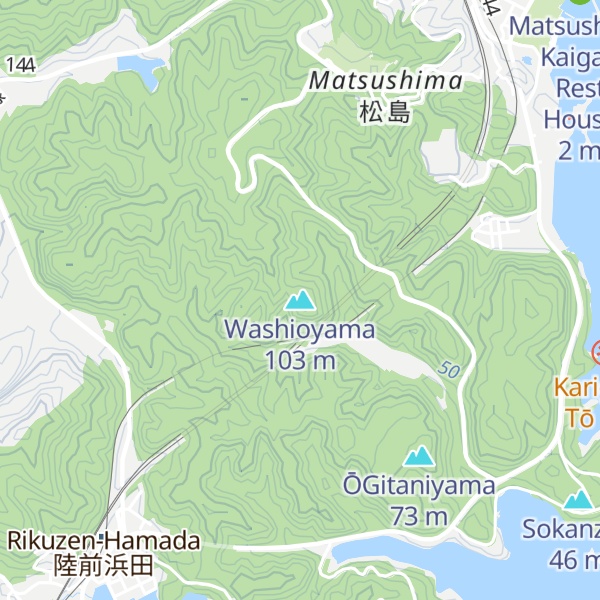 Map of Washioyama