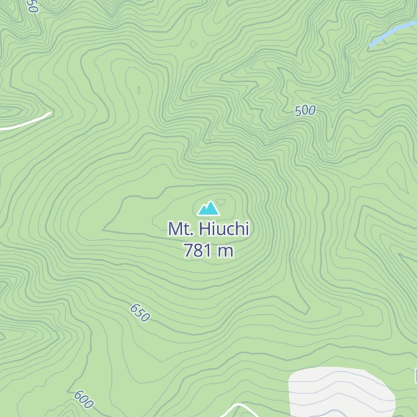 Map of Mt. Hiuchi