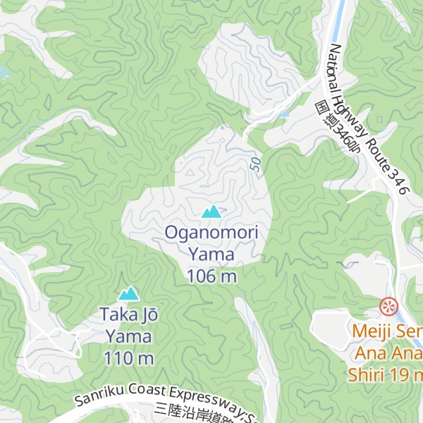Map of Oganomori Yama