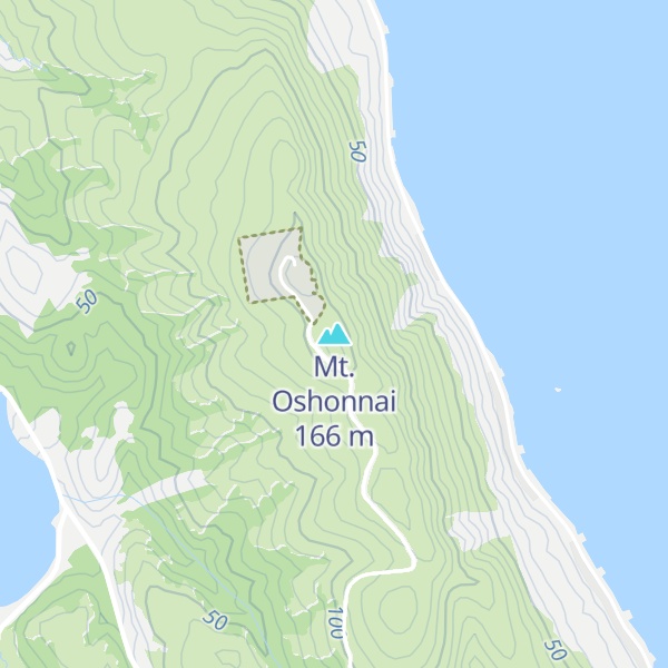 Map of Mt. Oshonnai