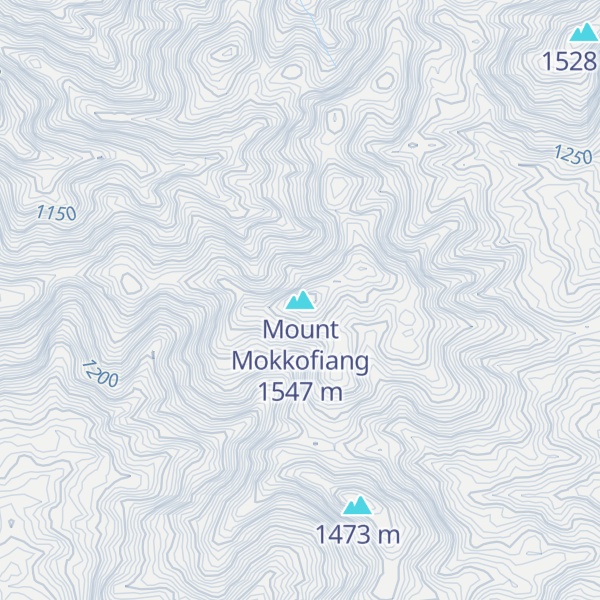 Map of Mount Mokkofiang