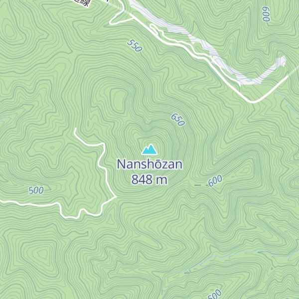 Map of Nanshōzan