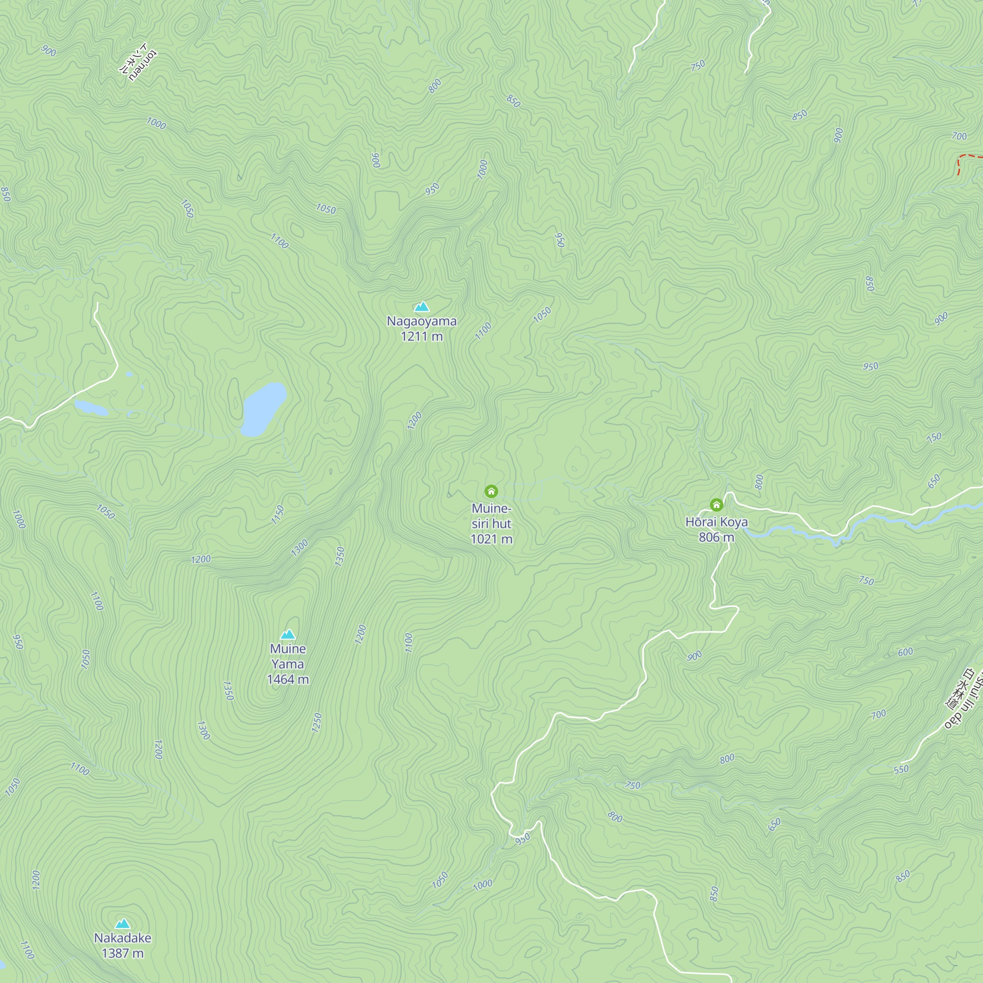 Muine-siri hut map