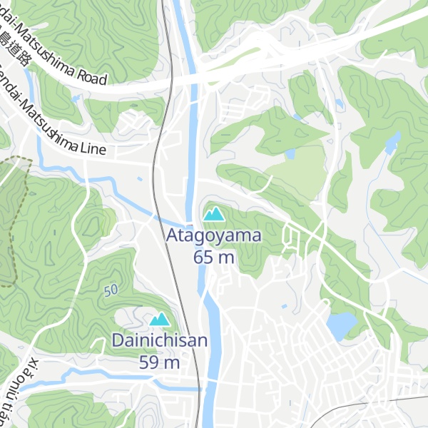 Map of Atagoyama
