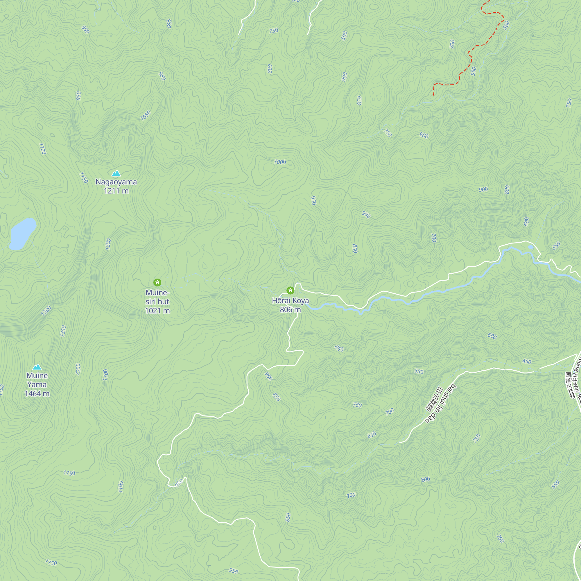 Hōrai Koya map