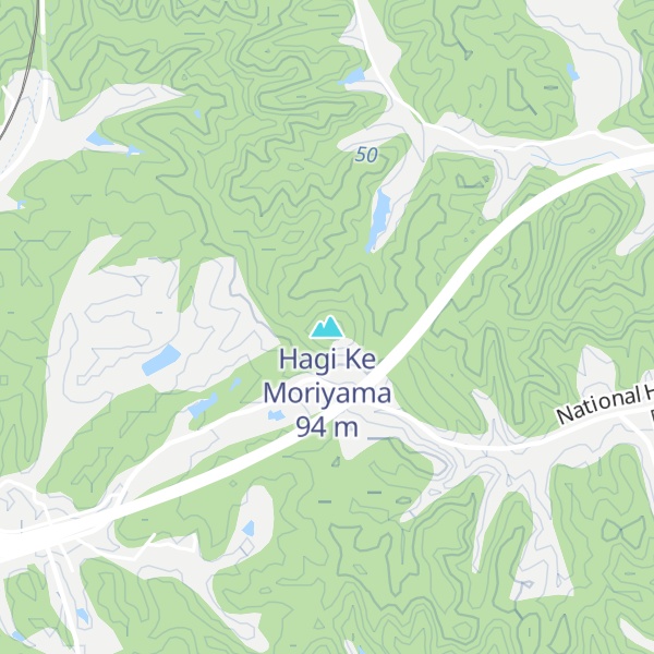 Map of Hagi Ke Moriyama
