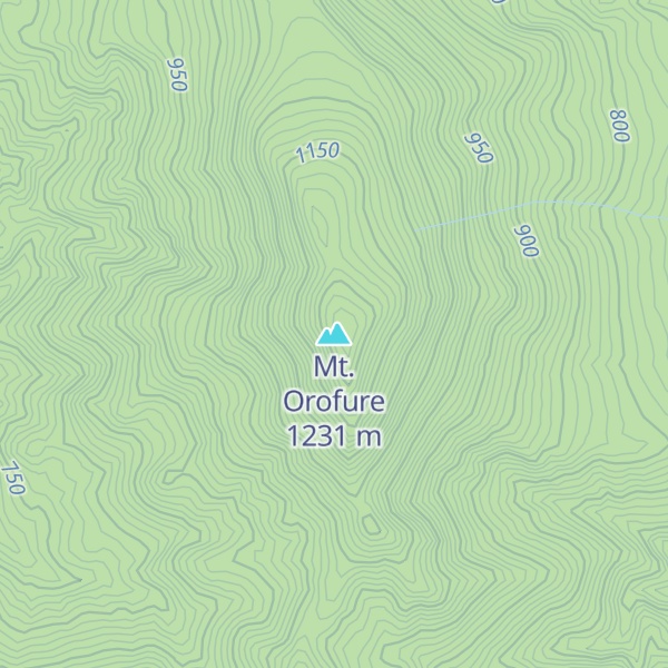 Map of Mt. Orofure