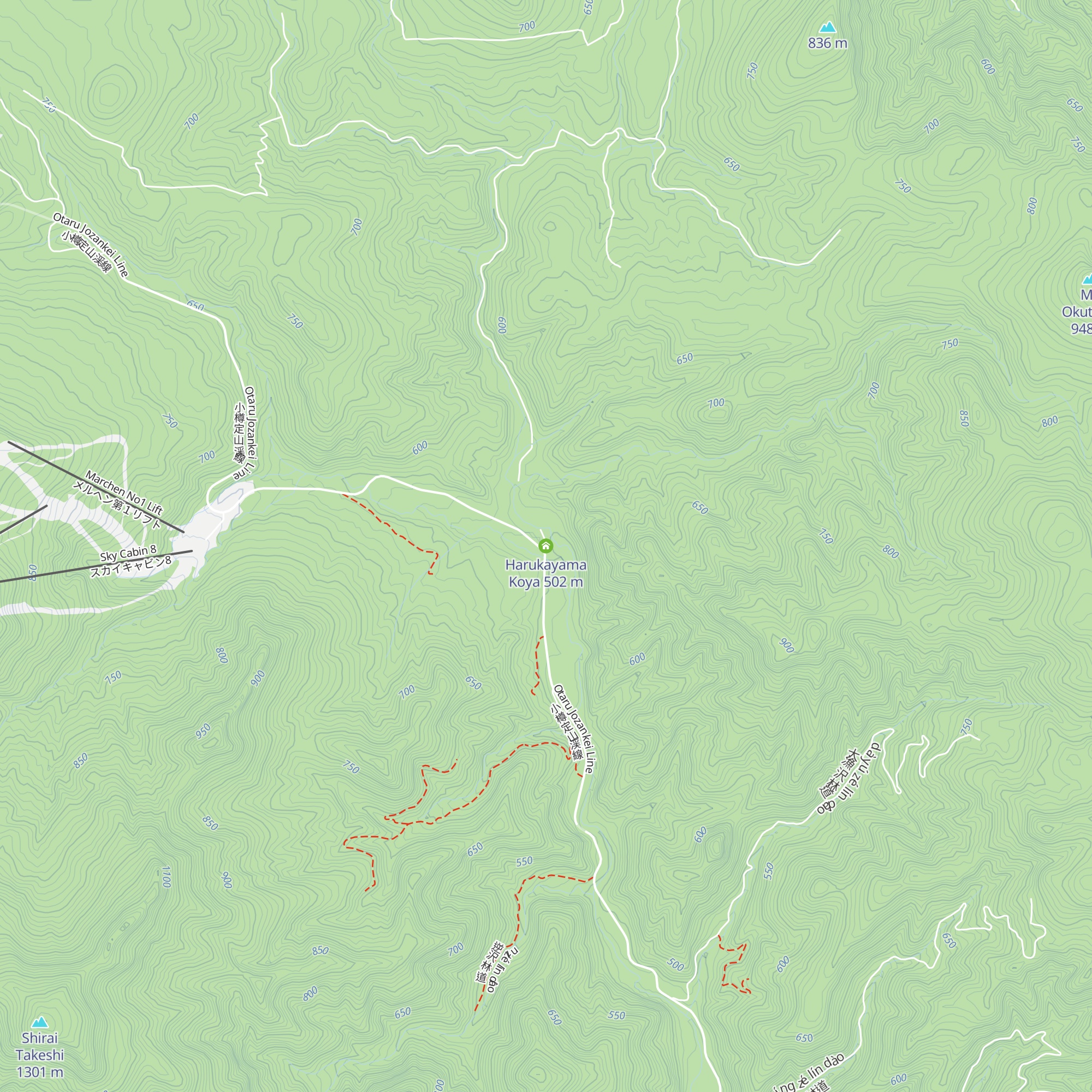 Harukayama Koya map