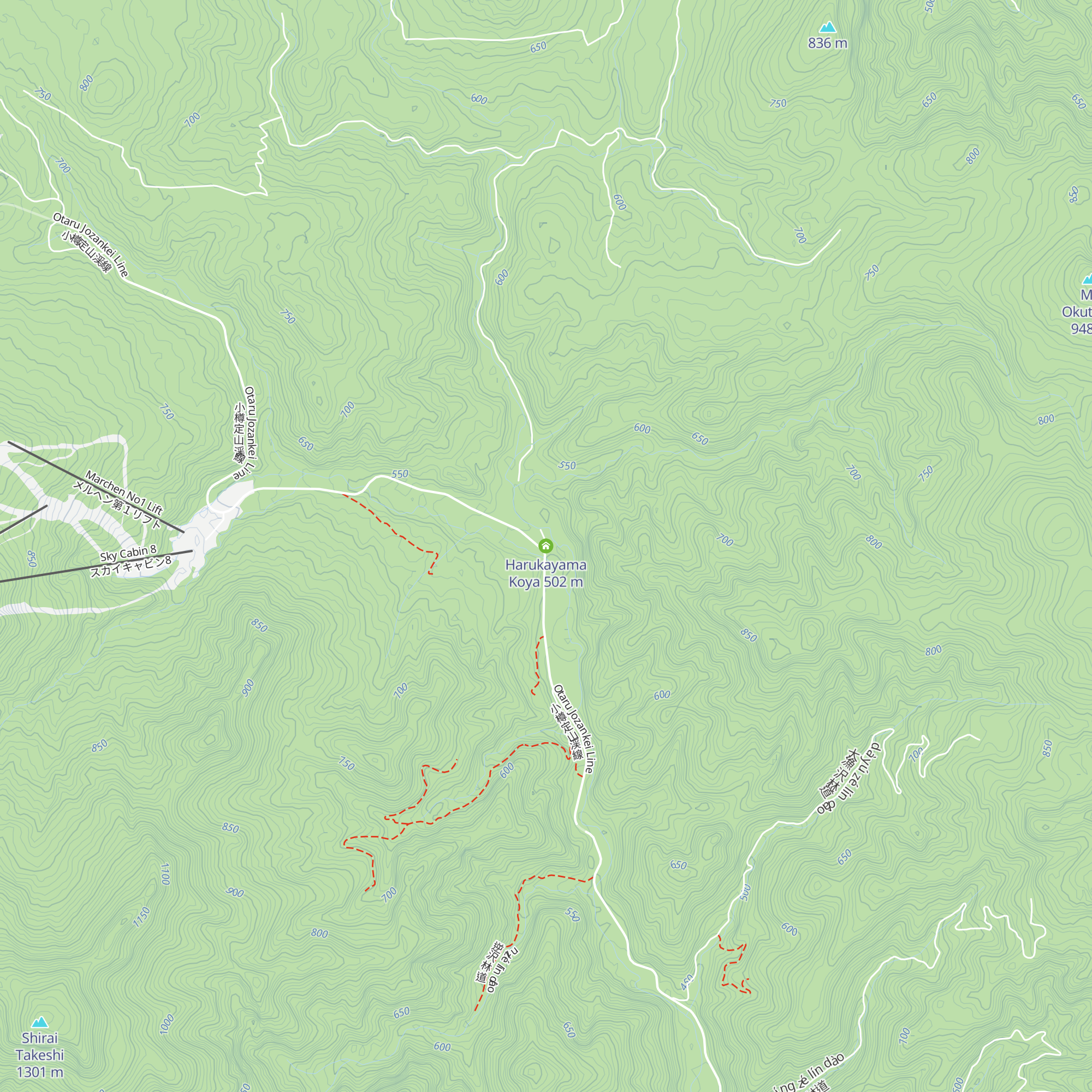 Harukayama Koya map