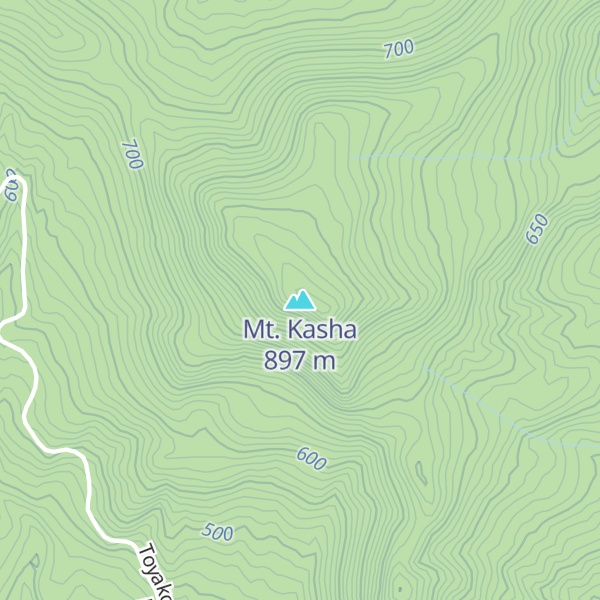 Map of Mt. Kasha