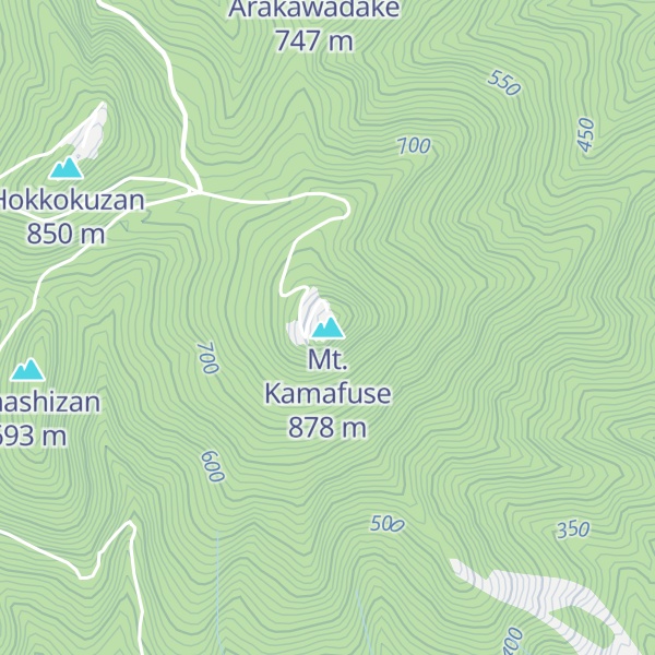 Map of Mt. Kamafuse