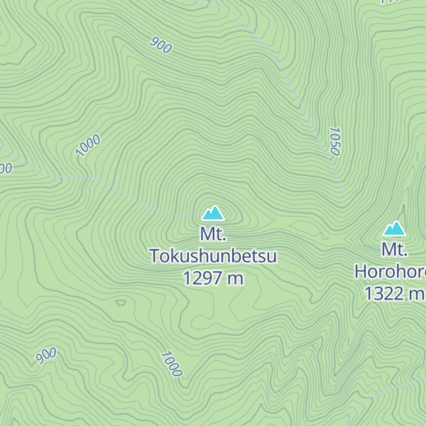 Map of Mt. Tokushunbetsu