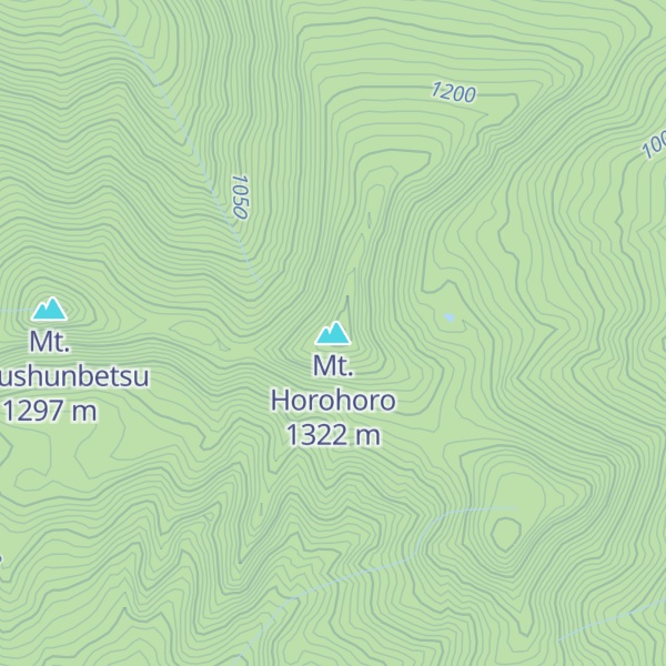 Map of Mt. Horohoro