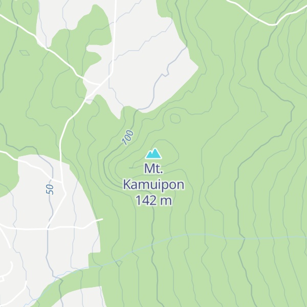 Map of Mt. Kamuipon