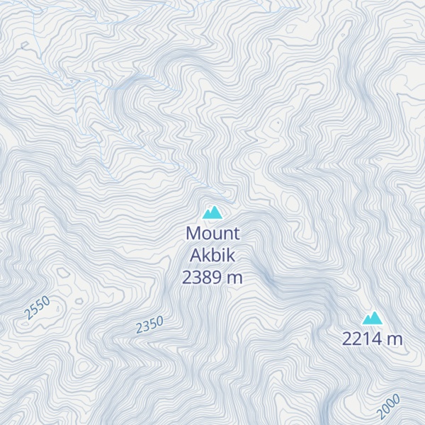 Map of Mount Akbik