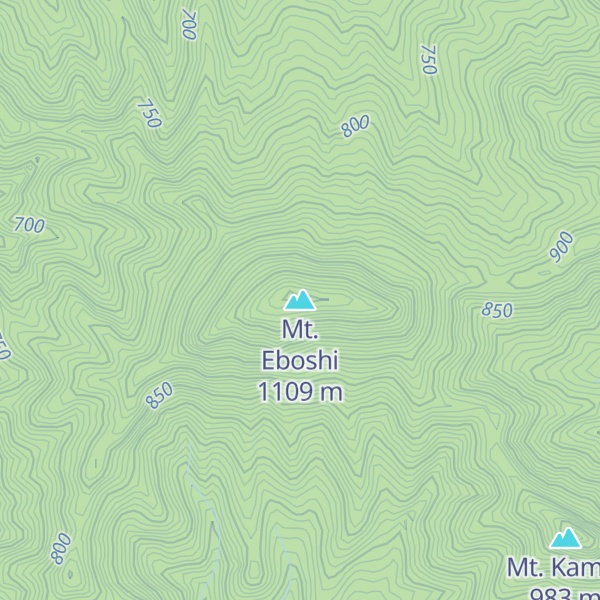 Map of Mt. Eboshi