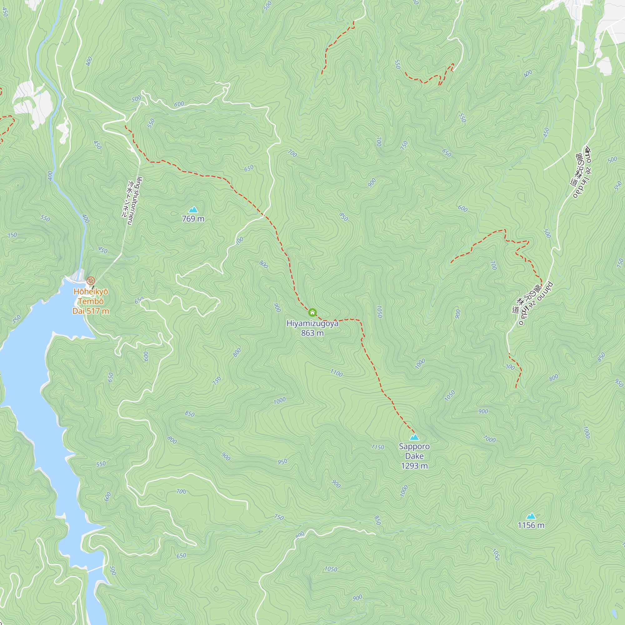 Hiyamizugoya map