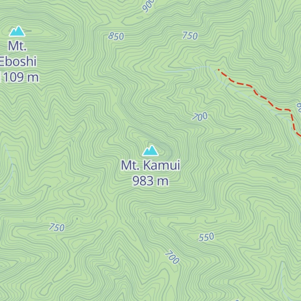 Map of Mt. Kamui