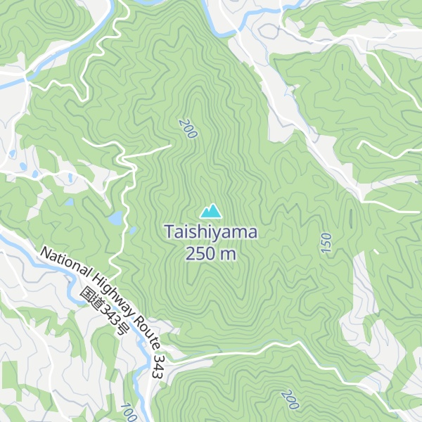 Map of Taishiyama