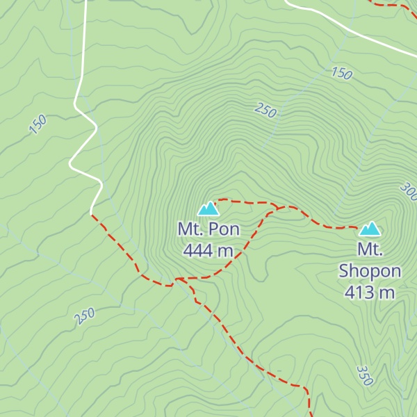Map of Mt. Pon