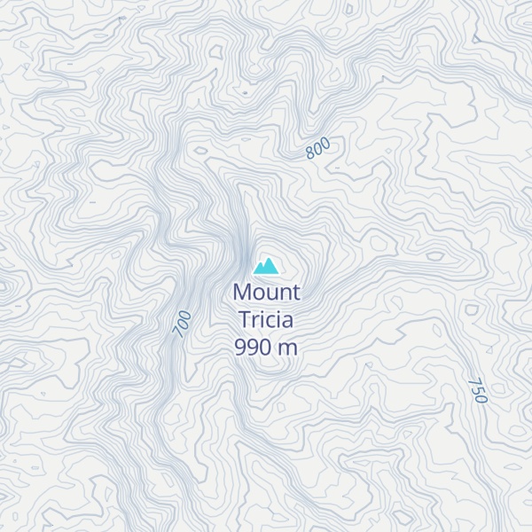 Map of Mount Tricia