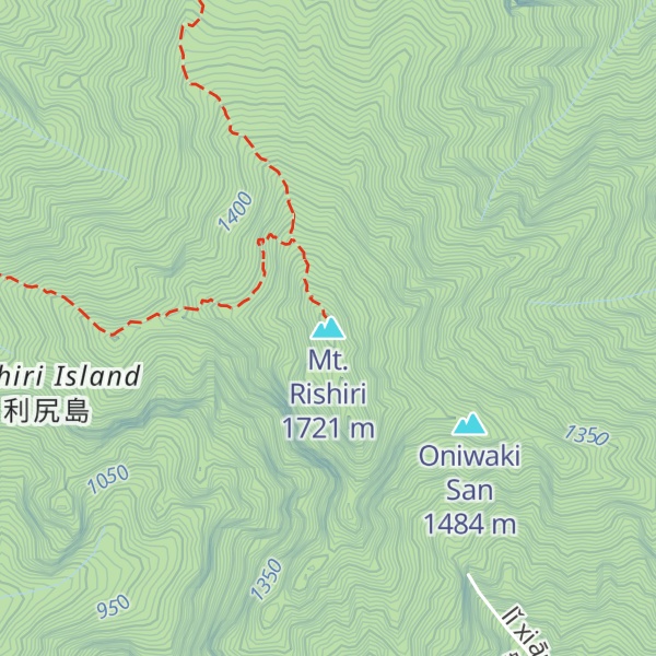Map of Mt. Rishiri
