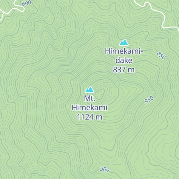 Map of Mt. Himekami