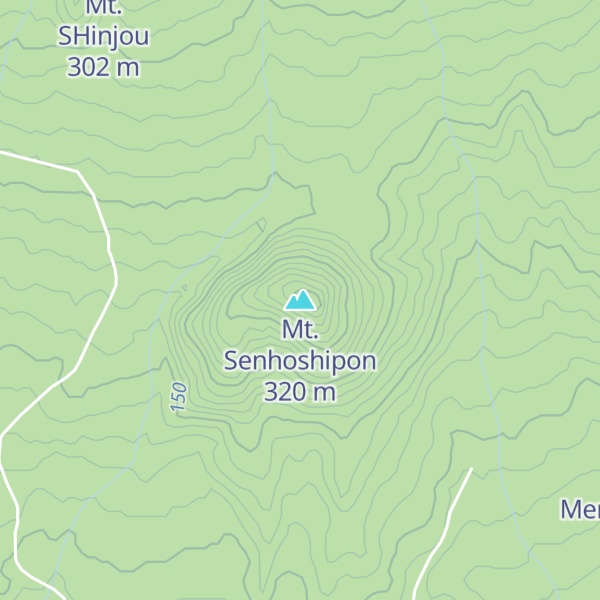 Map of Mt. Senhoshipon