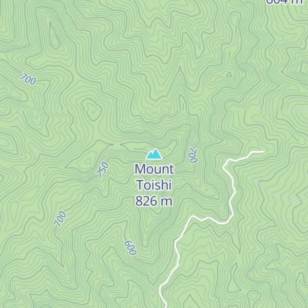 Map of Mount Toishi