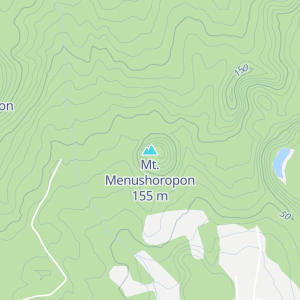 Map of Mt. Menushoropon