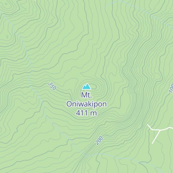 Map of Mt. Oniwakipon