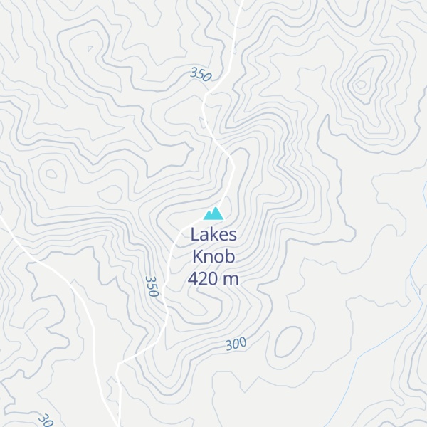 Map of Lakes Knob