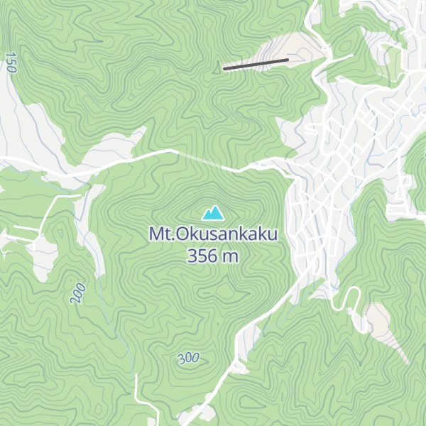Map of Mt.Okusankaku