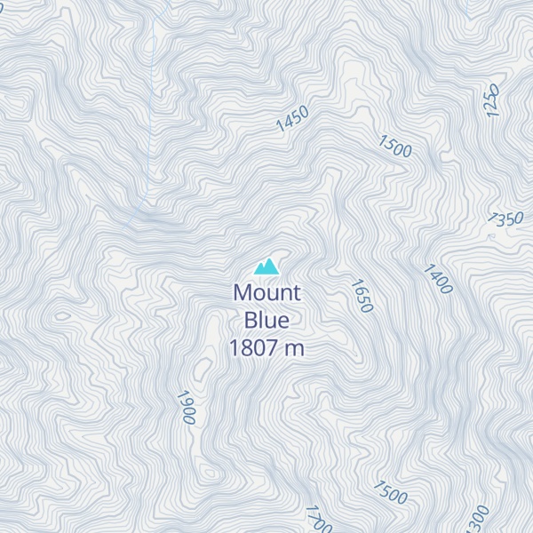 Map of Mount Blue