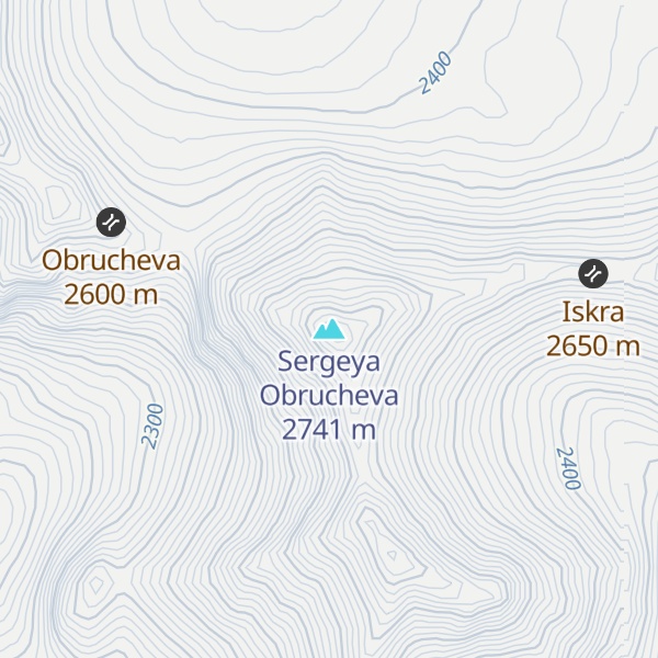 Map of Sergeya Obrucheva