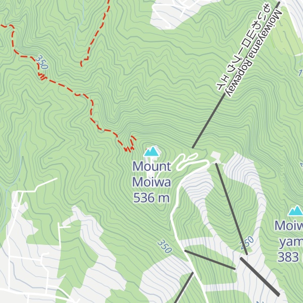 Map of Mount Moiwa