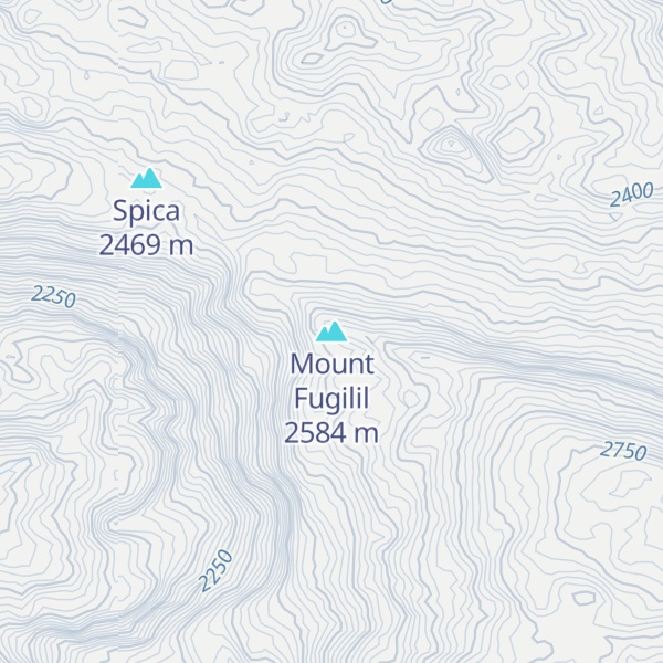 Map of Mount Fugilil