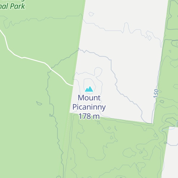 Map of Mount Picaninny