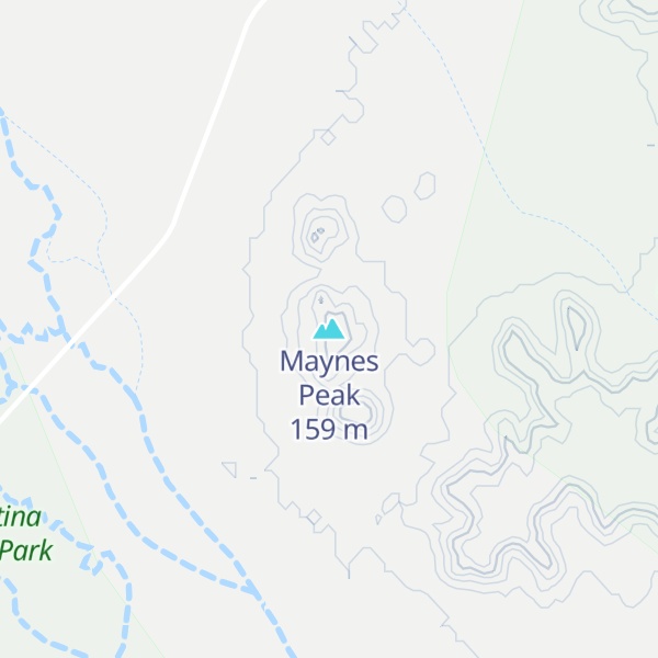 Map of Maynes Peak