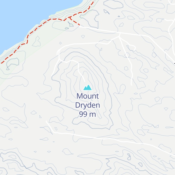Map of Mount Dryden
