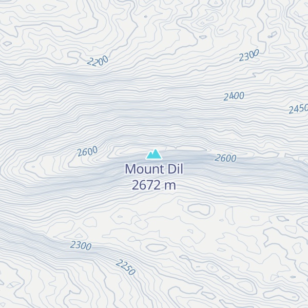 Map of Mount Dil