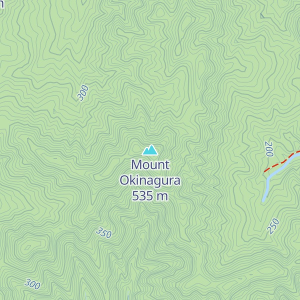 Map of Mount Okinagura