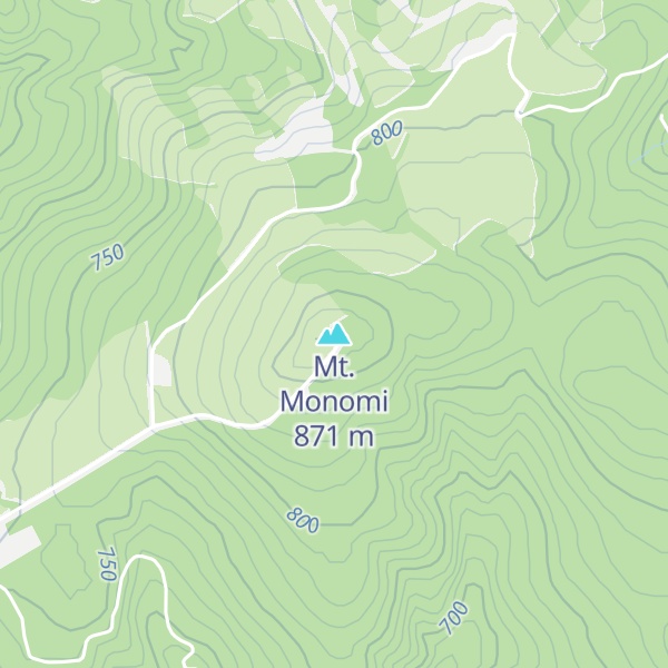 Map of Mt. Monomi