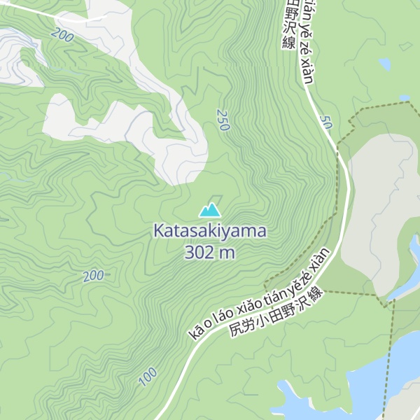 Map of Katasakiyama